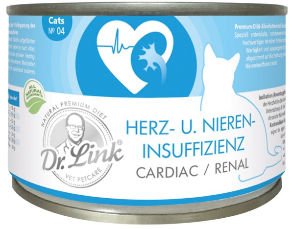 Dr. Link Herz- und Niereninsuffizienz 200g für Katzen