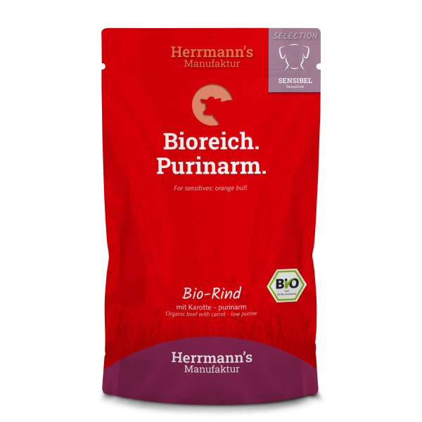 Herrmanns Bio Rind mit Karotten - purinarm