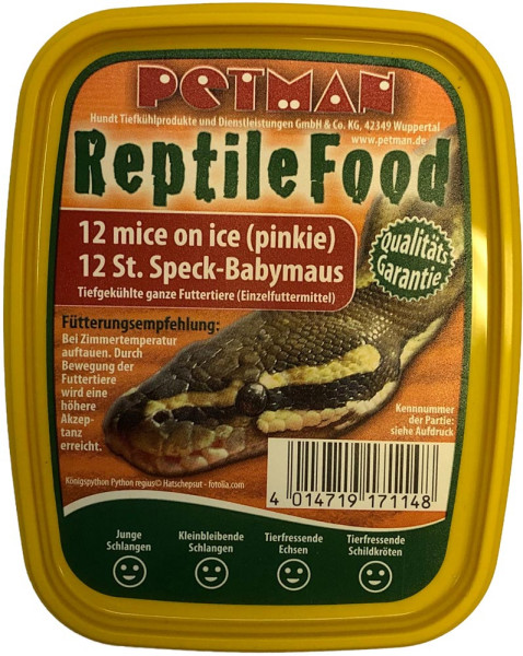 Petman MICE on ice - Speck-Babymaus Futtermäuse 12 Stk.
