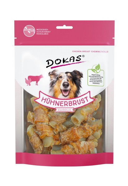Dokas Hühnerbrust Kaurollen 250g