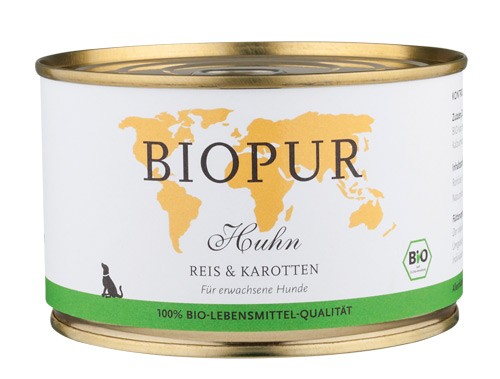 BIOPUR Huhn mit Reis & Kartotten für Hunde