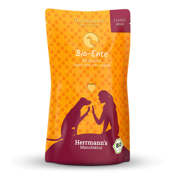 Herrmanns Bio-Ente mit Zucchini 130g