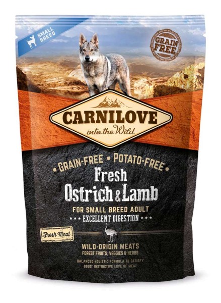 Carnilove Fresh Ostrich & Lamb Adult Small Breed