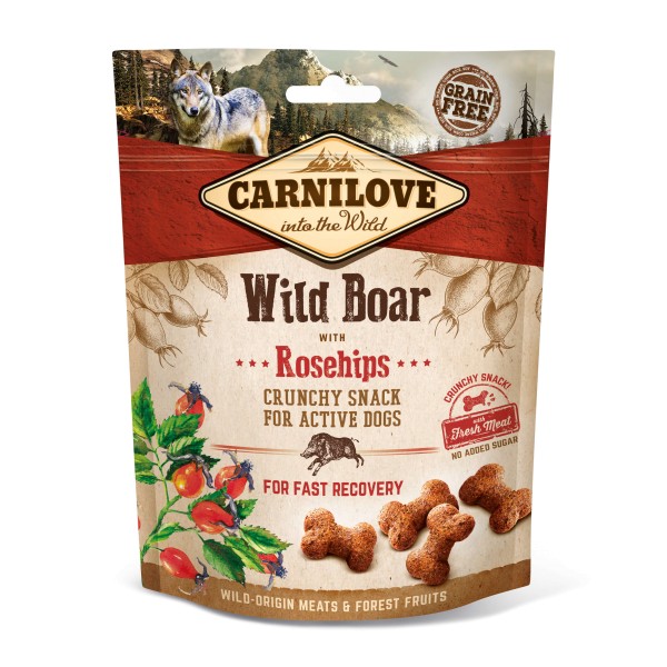 Carnilove Crunchy Snack Wild Boar with Rosehips 200g