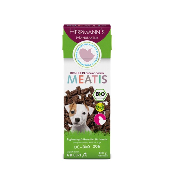 Herrmanns Meatis Bio-Huhn für den Hund 100g