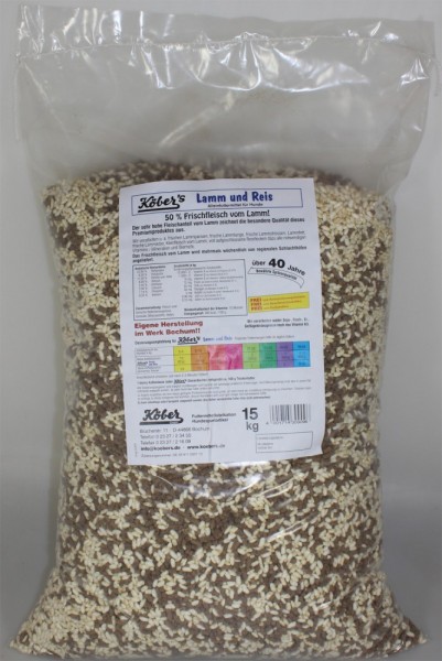 Köbers Lamm und Reis Classic 15kg
