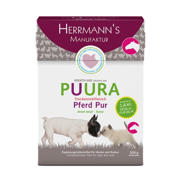 Herrmanns Puura Pferd Trockenfleisch Pur