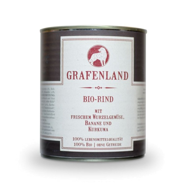 Grafenland Bio-Rind mit Gelber Rübe, Dinkelreis und Kurkuma