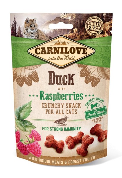 Carnilove Cat Crunchy Snack Duck with Raspberries 50g