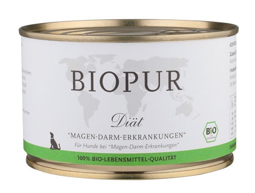 BIOPUR Hunde-Diät bei Magendarm Erkrankungen 400g Dose