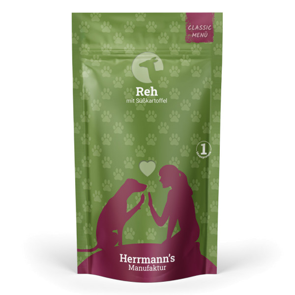Herrmanns Reh mit Süßkartoffeln 130g