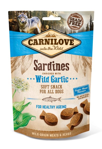 Carnilove Soft Snack Sardines with Wildgarlic 200g