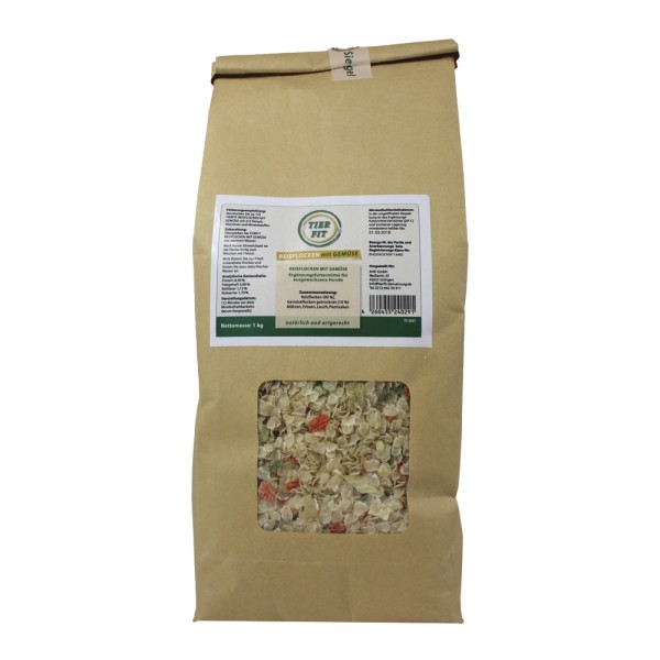 TierFit Reisflocken mit Gemüse 1kg