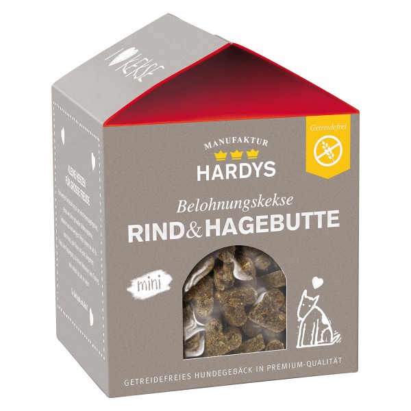 Hardys Traum Belohnungskekse Rind & Hagebutte 125g