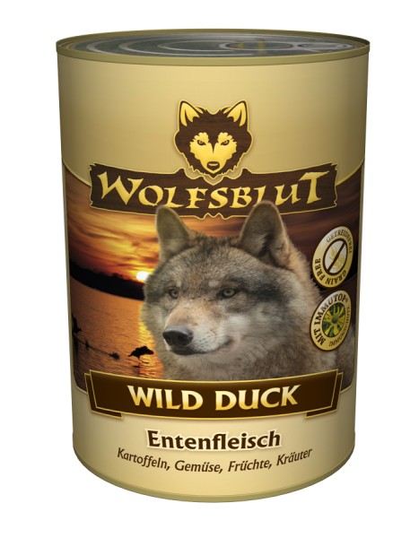 Wolfsblut Nassfutter Wild Duck mit Ente und Kartoffeln 395g